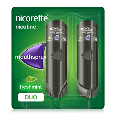 Nicorette QuickMist Freshmint 1mg Mouth Spray Duo Pack