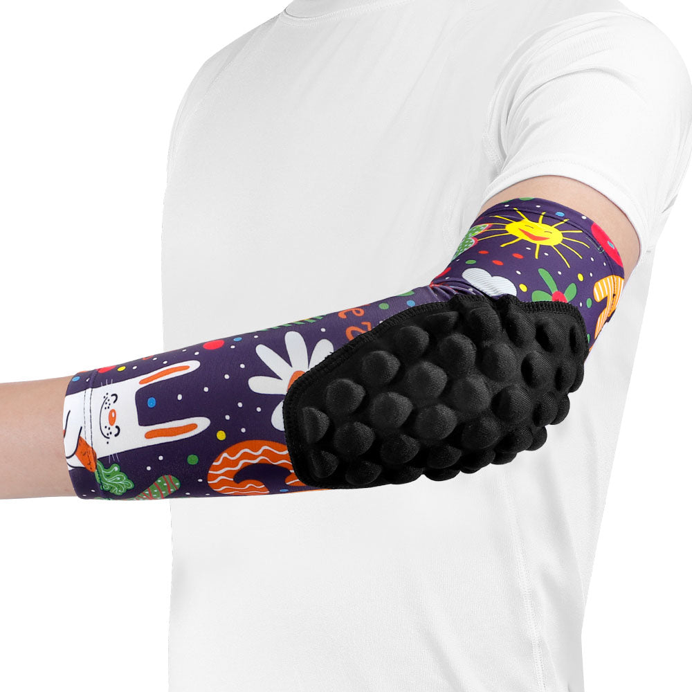 Sports Elbow Braces for Kids with Protective Pad - 2 Pack