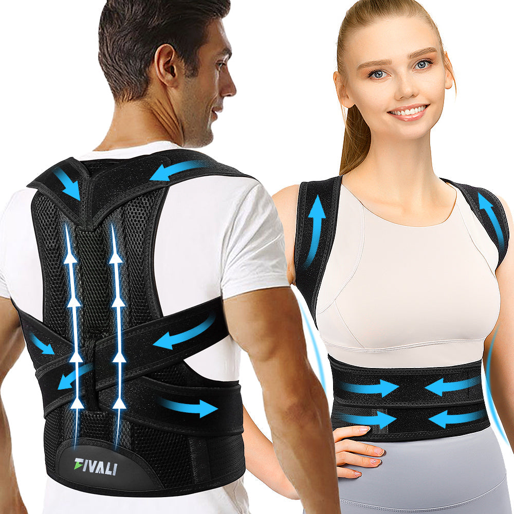 Unisex Back Brace for Posture and Pain Relief Shoulder Straightener FBR03