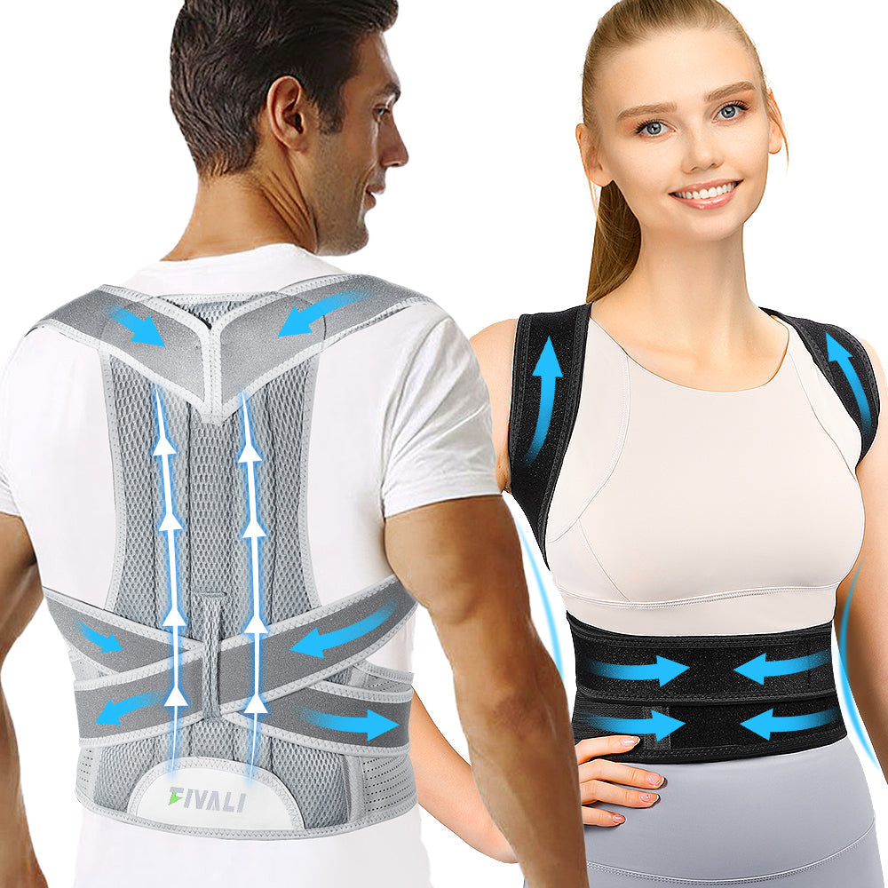 Unisex Back Brace for Posture and Pain Relief Shoulder Straightener FBR03