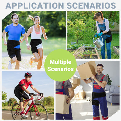 Unisex Sciatica Leg Wrap with Enhanced Joint Stability and Compression for Hips FHM01
