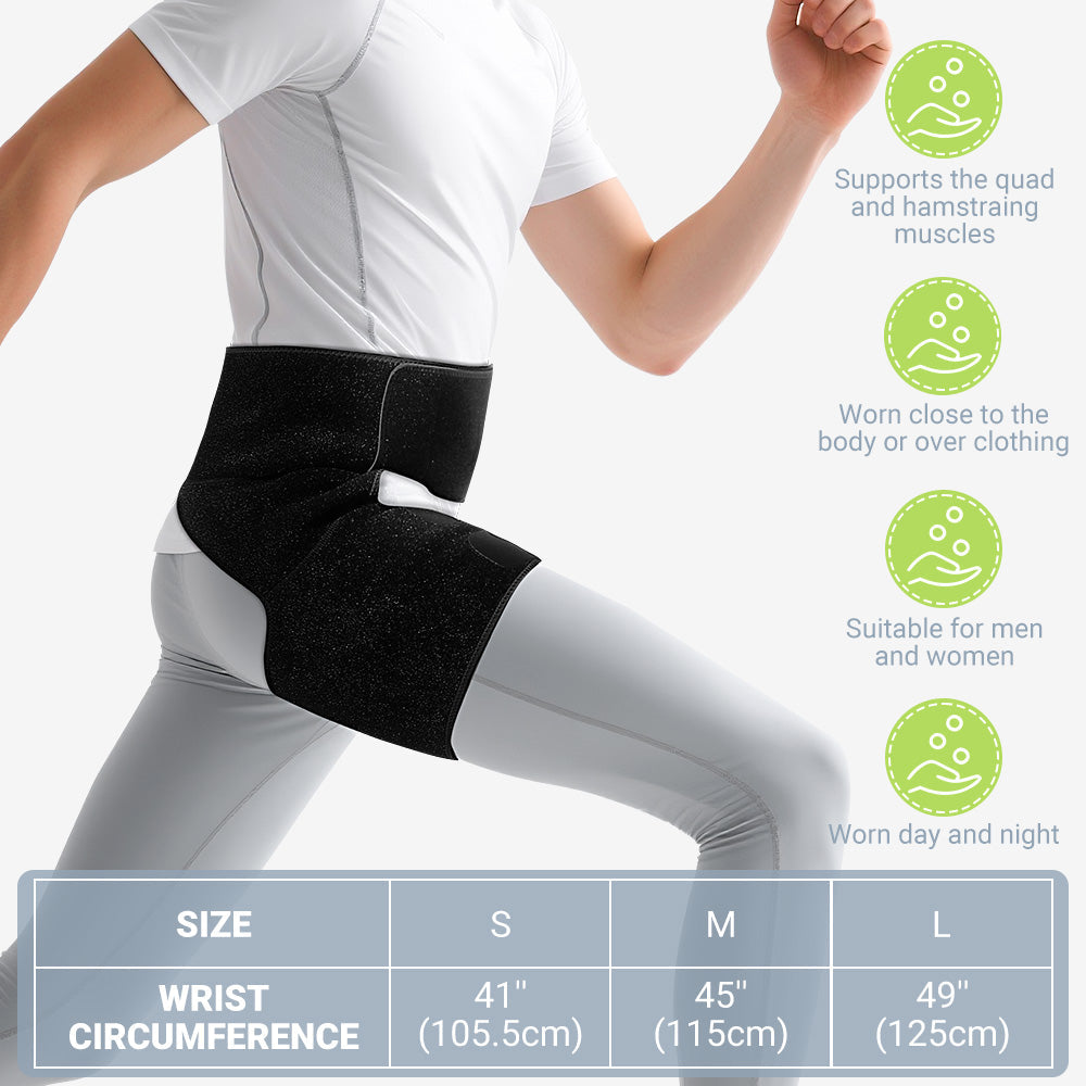 Unisex Sciatica Leg Wrap with Enhanced Joint Stability and Compression for Hips FHM01