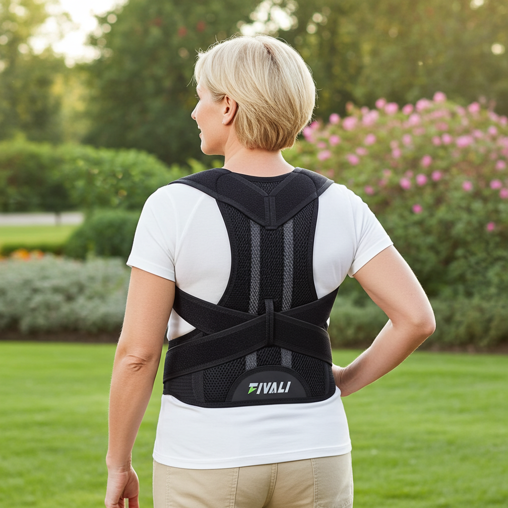 Unisex Back Brace for Posture and Pain Relief Shoulder Straightener FBR03