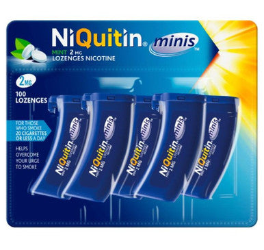 NiQuitin Mini's 2mg Lozenges 100 Pack