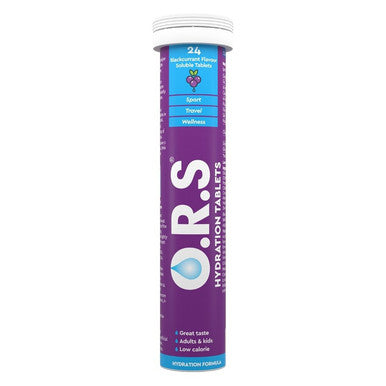 O.R.S. Hydration Blackcurrant Flavour 24 Tablets